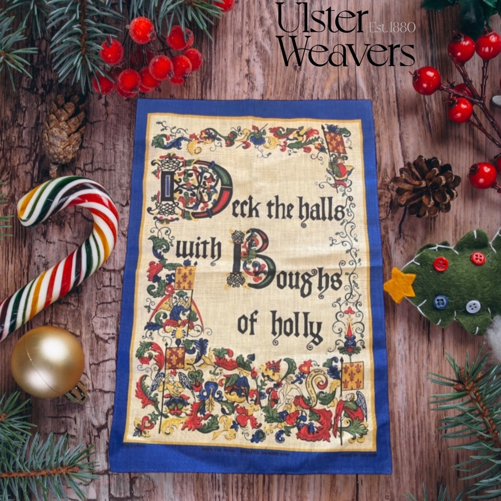 Ulster Weavers Deck the Halls 8382 Linen Kitchen Towel